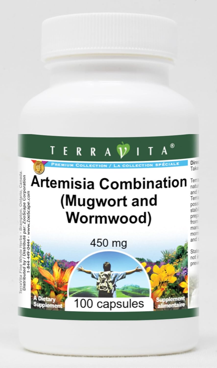 Artemisia Combination (Mugwort and Wormwood) - 450 mg - 100 Capsules (3 Pack) - görsel 1