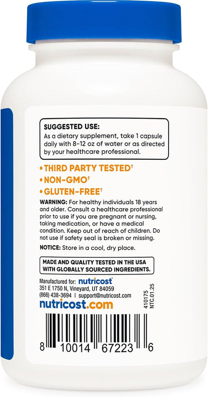 Nutricost P5P Vitamin B6 Supplement 100mg, 240 Capsules (Pyridoxal-5-Phosphate) - Vegetarian-Friendly, Non-GMO, Gluten-free
