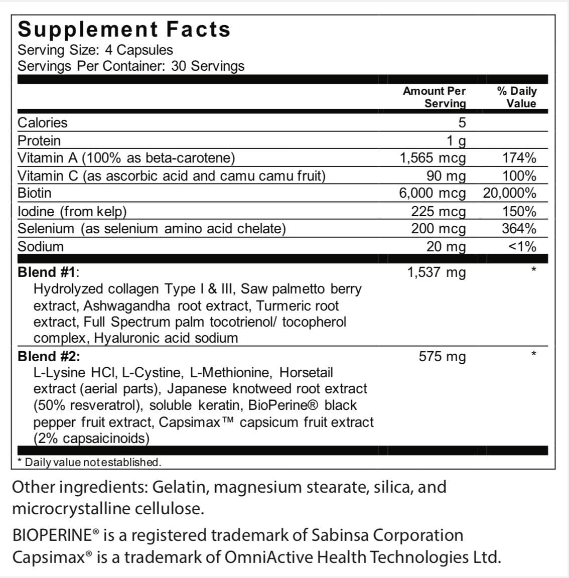 DrStellaMD CoviHairVits - Hair and Nail Growth Food Supplement - görsel 1