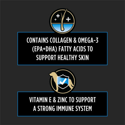 Purina Pro Plan Veterinary Supplements Skin Care Dog Chews with Omega-3 Fish Oil, EPA and DHA