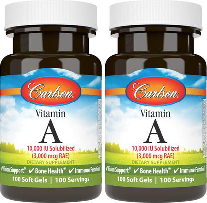 Carlson - Vitamin A Solubilised, 10,000 IU – Supports normal immune system function – Image 10