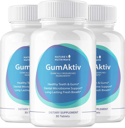 GumAktiv – 3.5 Billion Probiotic Tablets – 60 Tablets, 1 Month Supply