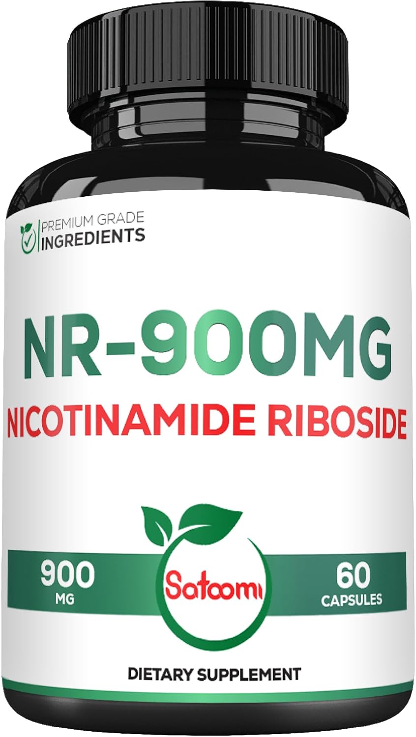 Satoomi NAD Supplement with Liposomal Nicotinamide Riboside – Cellular Energy & Repair, Vitality, Healthy Ageing – 60 Capsules for 30 Days - görsel 1