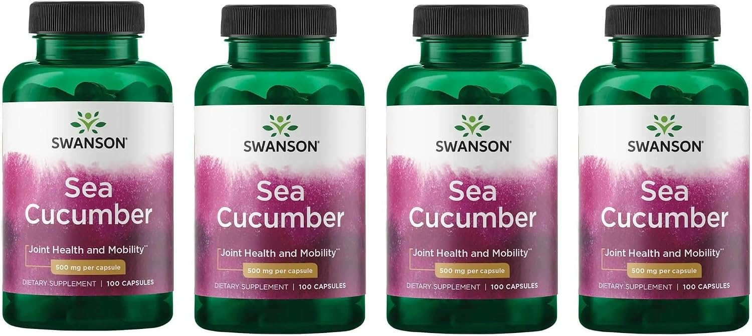 Swanson Sea Cucumber - Joint Health & Mobility Support Supplement (100 Capsules, 5mg Each) - görsel 8
