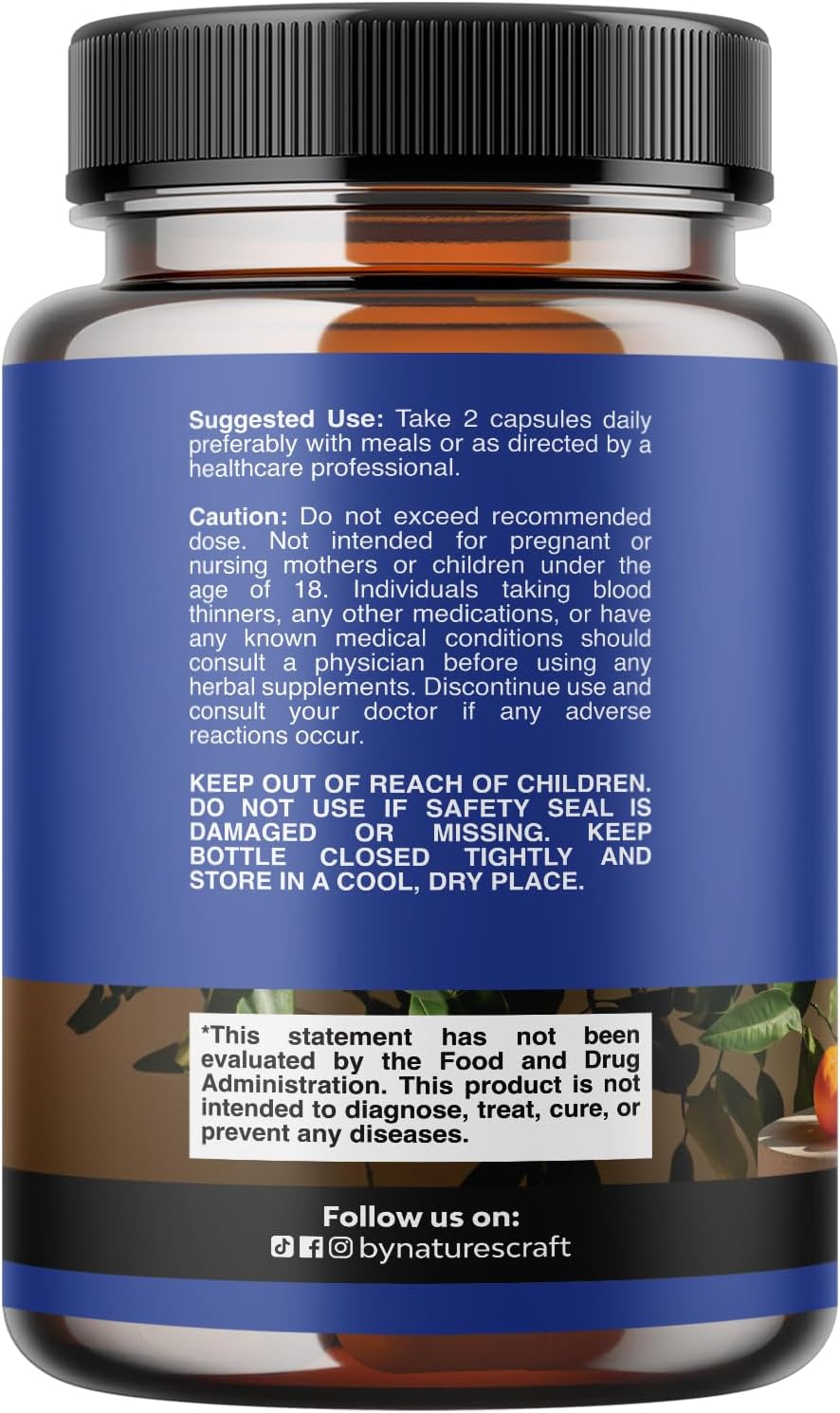 Diosmin & Hesperidin 1000 mg Complex for Adults – Bitter Orange Supplement for Vein Support - görsel 9