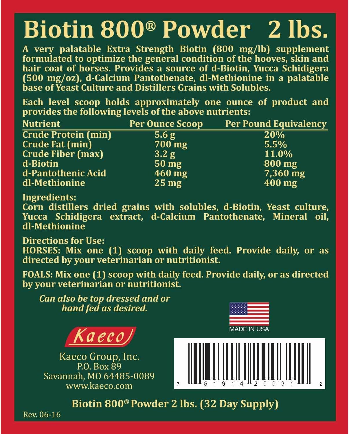 Biotin 800 Powder by Kaeco - görsel 6