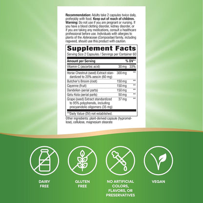 Nature's Way Leg Veins Premium Blend - 120 Capsules