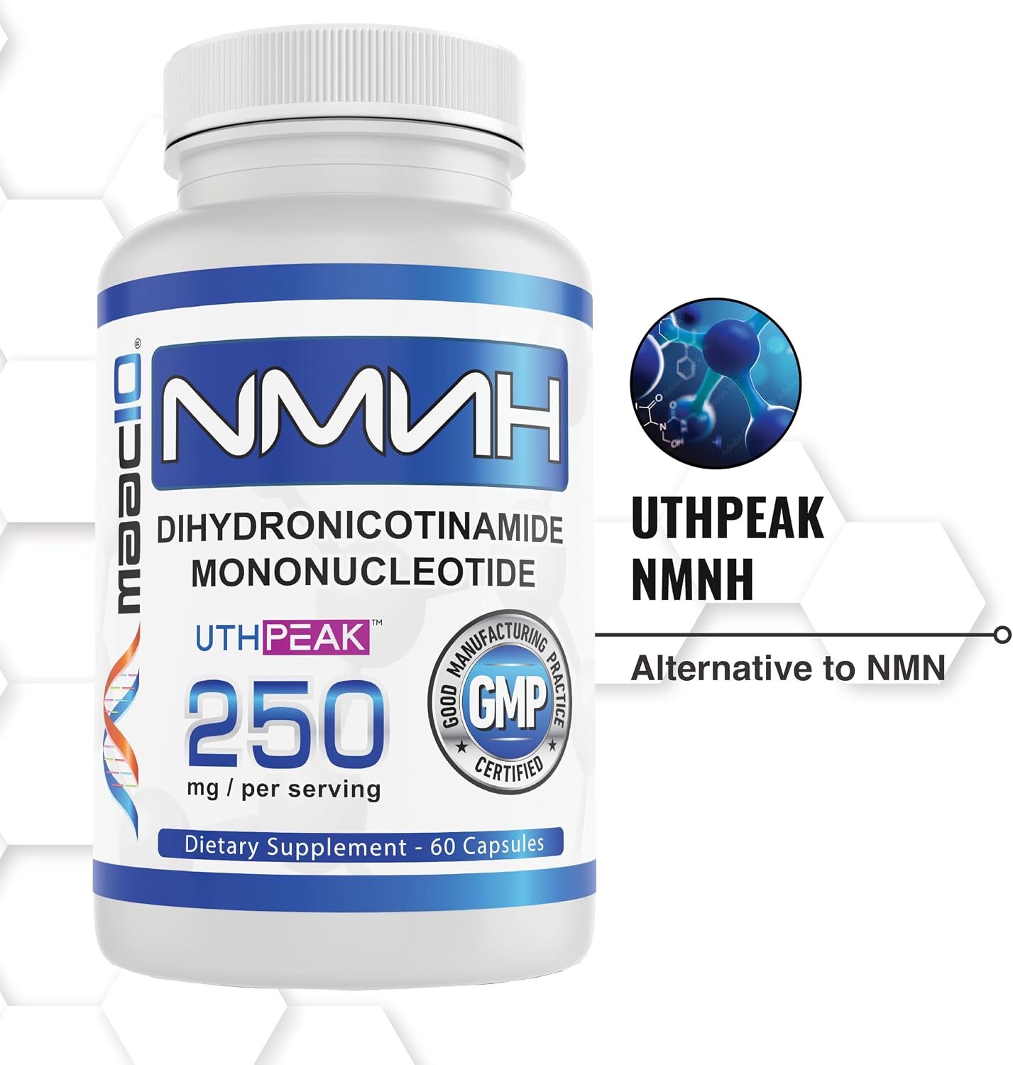 MAAC10 NMNH - NAD+ Booster Food Supplement - 250 mg, 60 Capsules - görsel 9