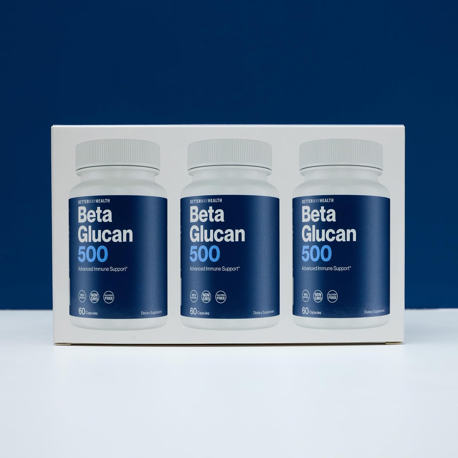 Better Way Health Advanced Immune Readiness Beta Glucan 500 - 500mg, 180 Capsules (Pack of 3) - görsel 8
