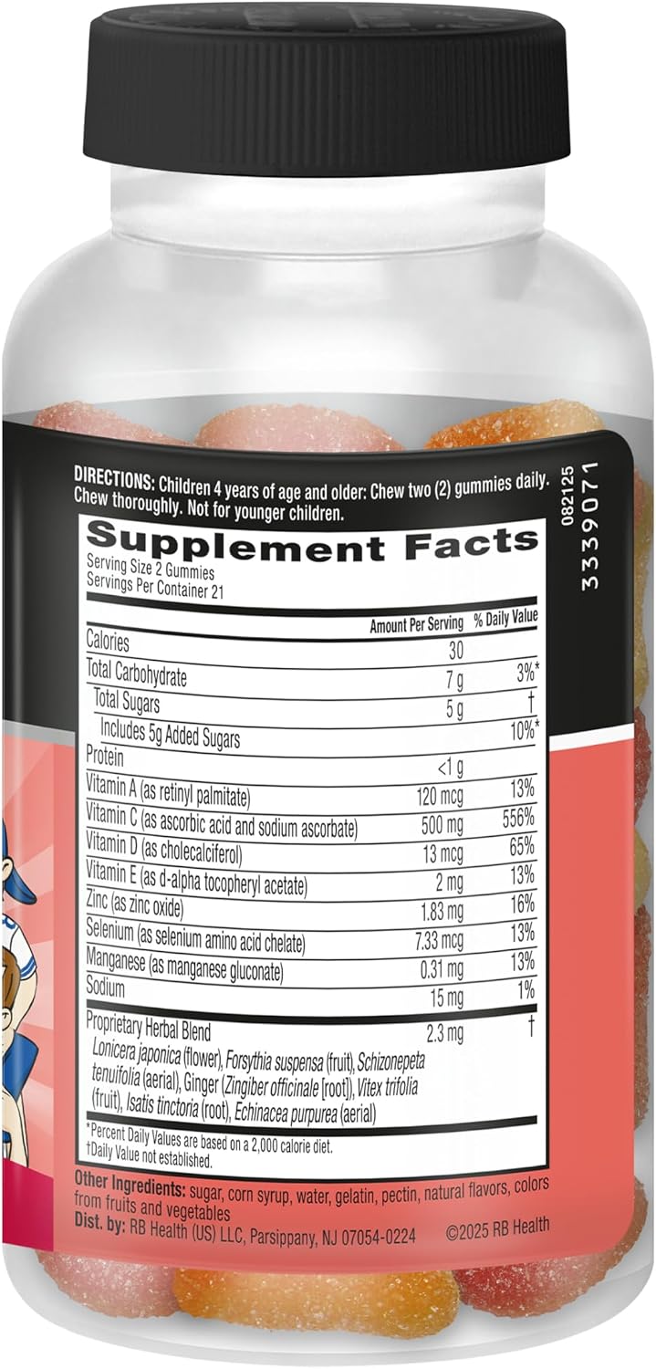 Airborne Kids Immune Support Gummies - Assorted Fruit Flavour (42 Count) - görsel 10