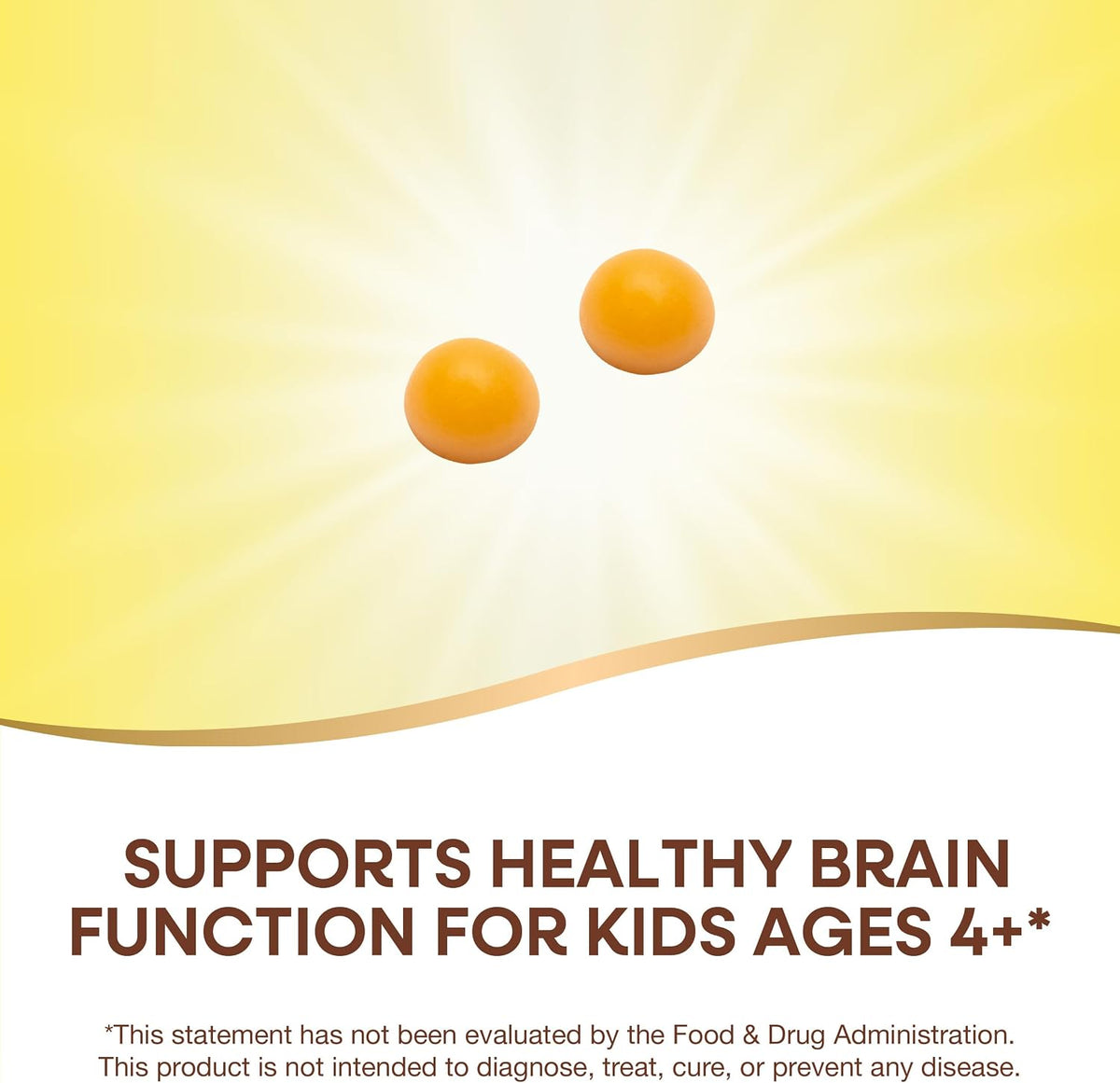 Nature's Way Kids Brain Supplement Gummies – Supports Healthy Brain Function, Lemonade Flavoured, 60 Gummies - görsel 3