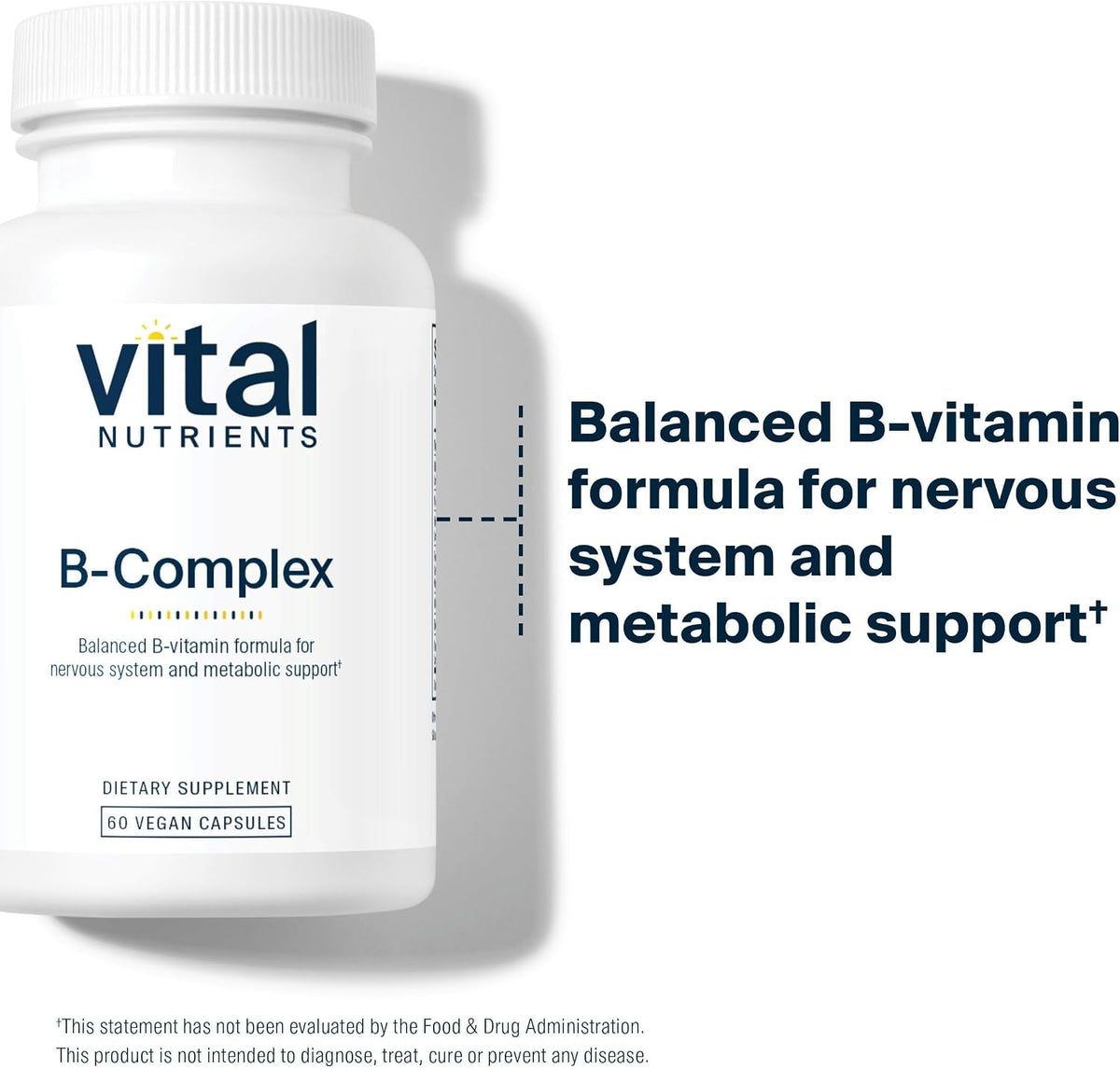 Vital Nutrients Vitamin B-Complex - High-Potency Methylated B Vitamins for Energy and Metabolism* - görsel 3
