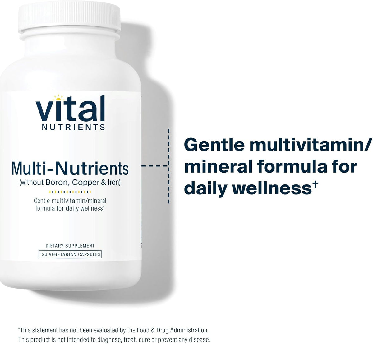 Vital Nutrients Multi-Nutrients 5 Ultra Antioxidant Formula - Methylated Multivitamin with Metafolin, Quercetin - 120 Capsules - görsel 3