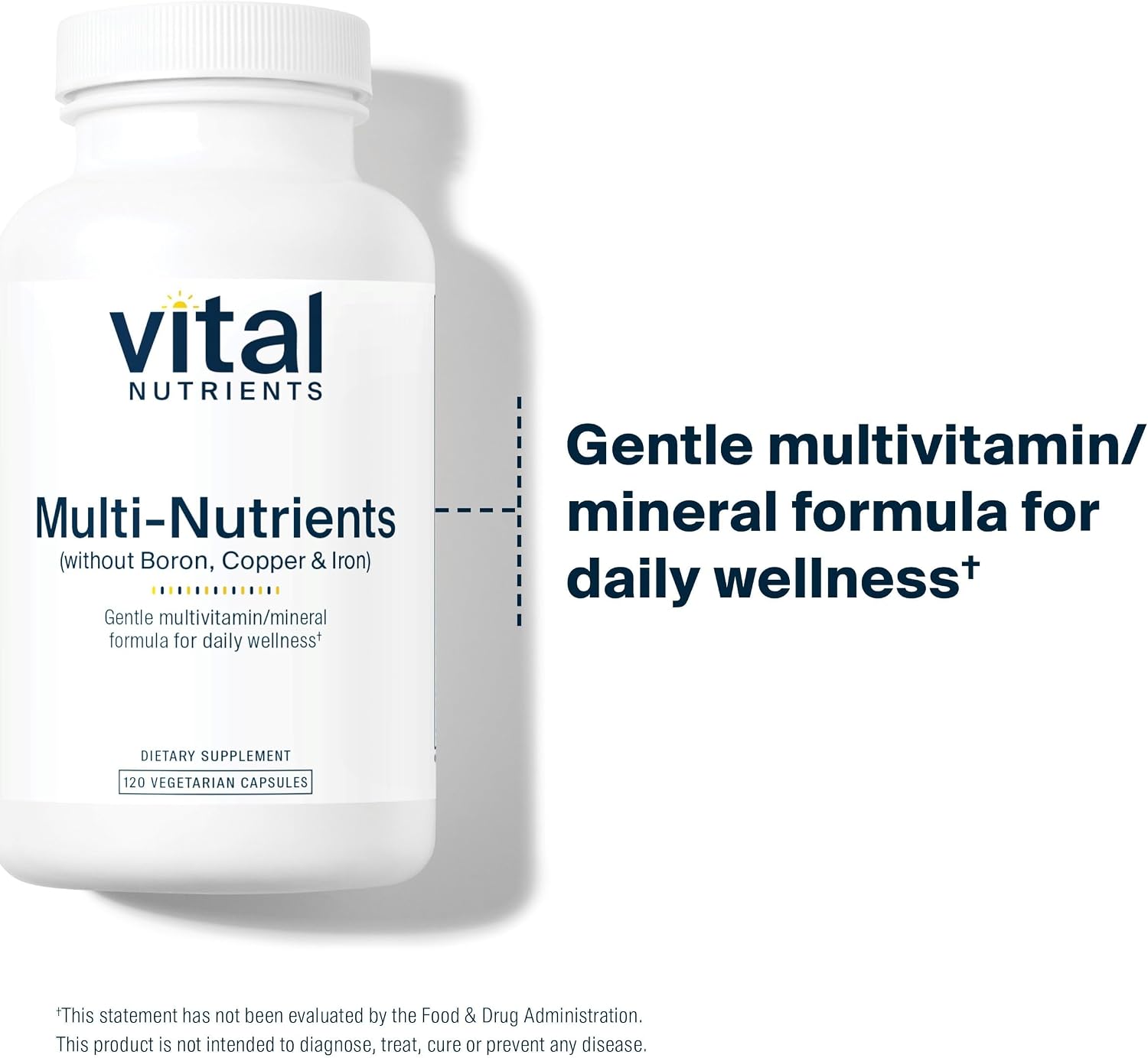 Vital Nutrients Multi-Nutrients 5 Ultra Antioxidant Formula - Methylated Multivitamin with Metafolin, Quercetin - 120 Capsules - görsel 3