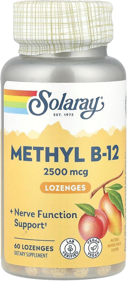 Solaray Methyl B-12 Lozenges, 60 Lozenges