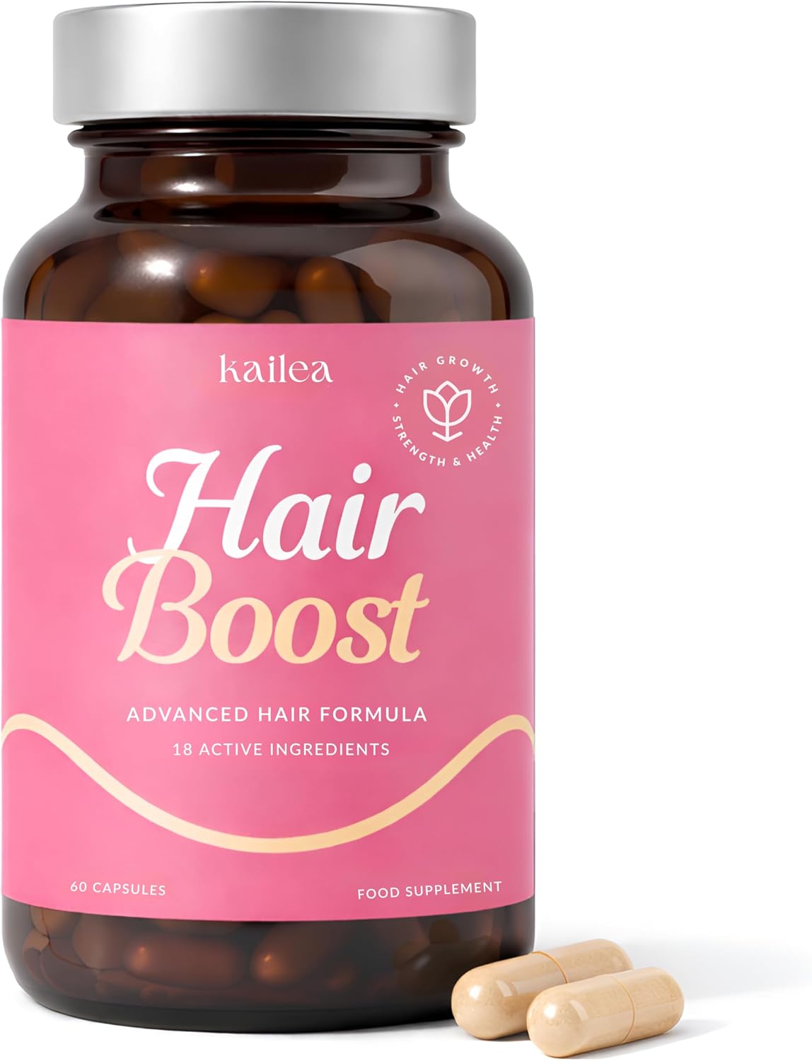 18-in-1 Hair Growth Supplement – Collagen, Biotin, Silica, Nettle & More - görsel 1
