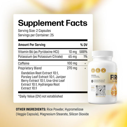 Firmetic Water Tablets – Natural Diuretic for Swelling & Fluid Retention