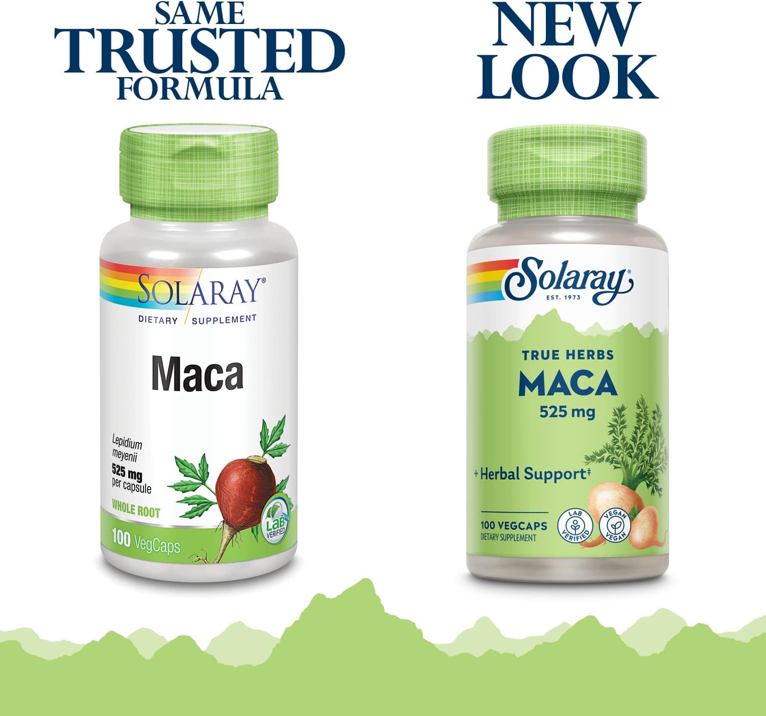 SOLARAY Maca Root 525mg - Energy and Vitality Support - Non-GMO, Vegan - 100 VegCaps - görsel 2