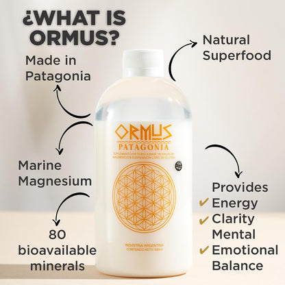 500ml ORMUS PATAGONIA ARGENTINA - Pure Ormus Monoatomic Gold Liquid Minerals Food Supplement for Energy, Mental Focus and Vitality