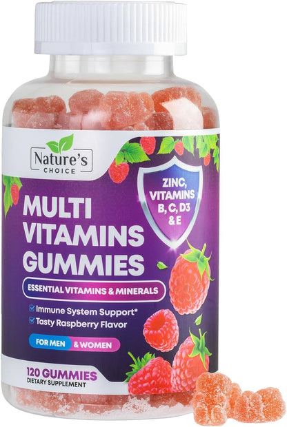 Nature's Choice Multivitamin Gummies for Adults – Complete Daily Support – 120 Gummies