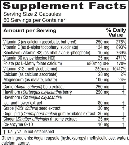 Vitanica CardioBlend – Cardiovascular Support, Vegan, 120 Capsules