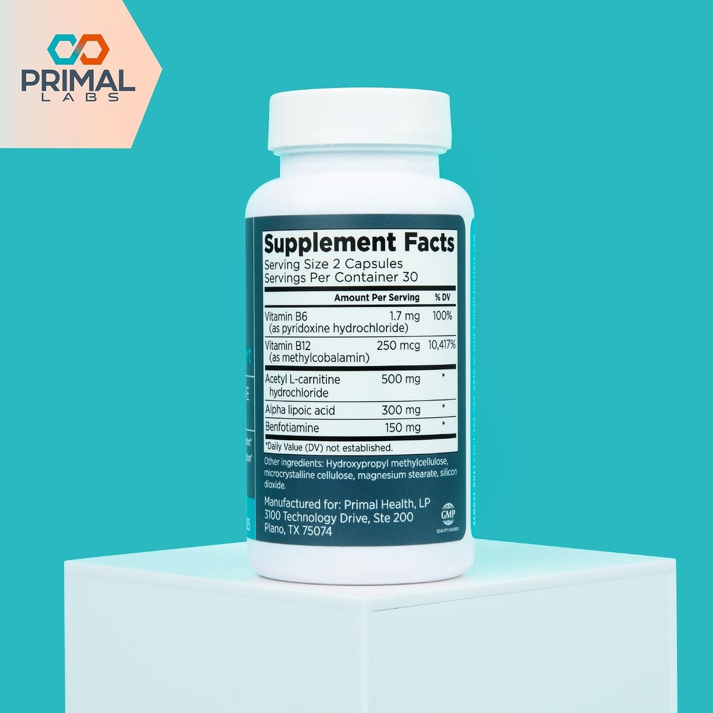 Primal Labs Nerve Support Capsules, 60 Capsules - görsel 5