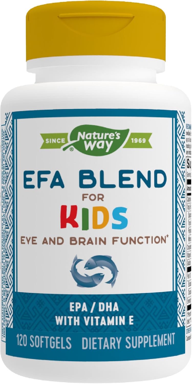 Nature's Way EFA Blend for Kids with Vitamin E - 120 Softgels - görsel 1