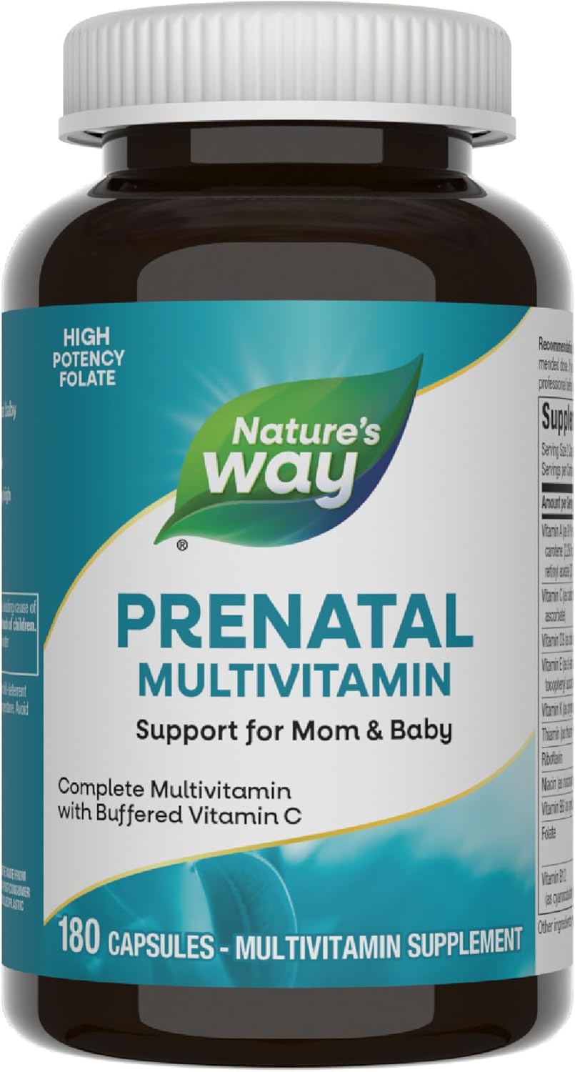 Nature's Way Prenatal Multivitamin with Folate, 180 Capsules - görsel 1