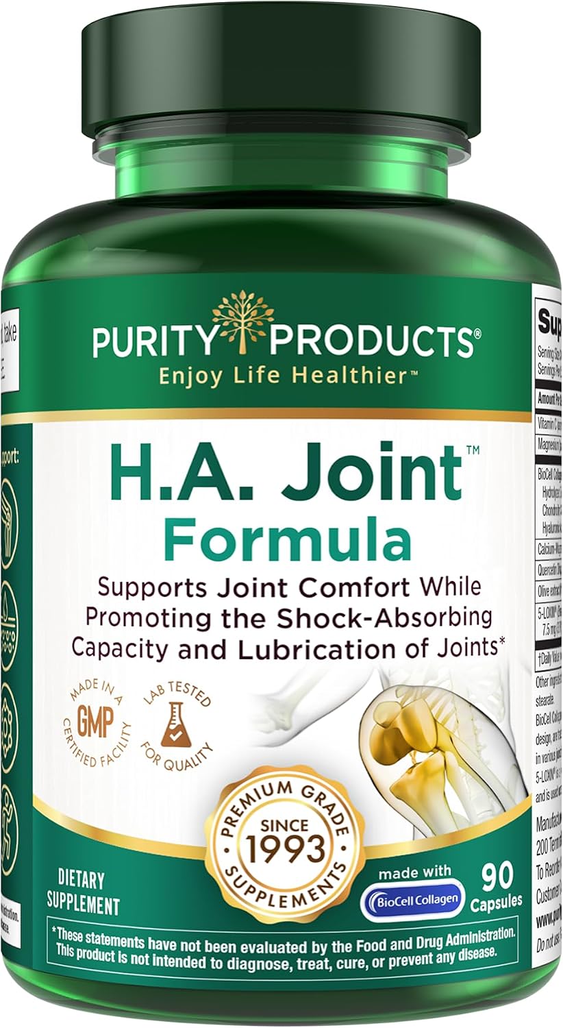 Purity Products HA Joint Formula with Hyaluronic Acid & Key Co-Factors - Joints & Skin Multi Collagen - 90 Capsules - görsel 1