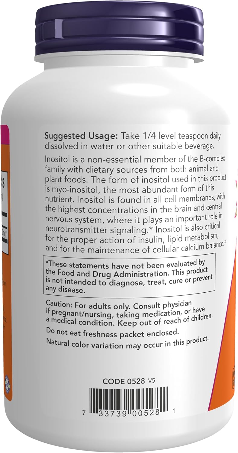 NOW Foods Inositol Powder, 8 oz - görsel 3