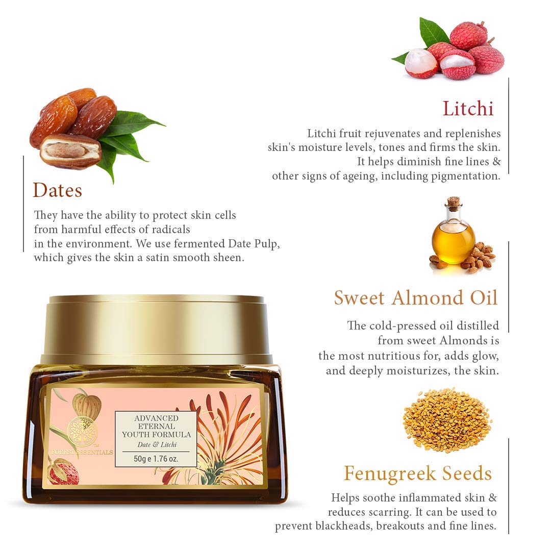 Forest Essentials Date & Litchi Eternal Youth Formula - 50g - görsel 5