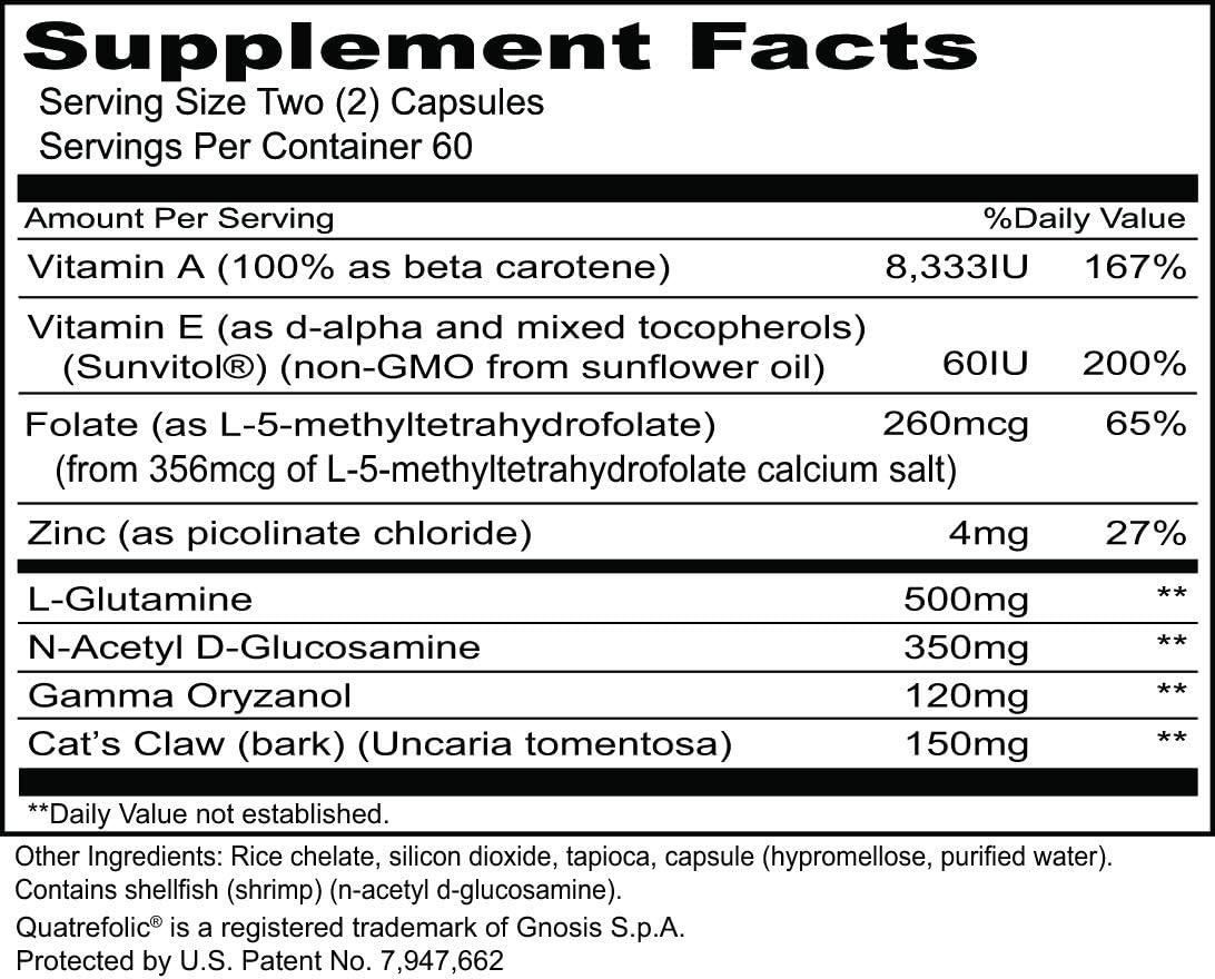 Priority One Vitamins L.G.S. 120 Capsules – Digestive Health Support - görsel 2