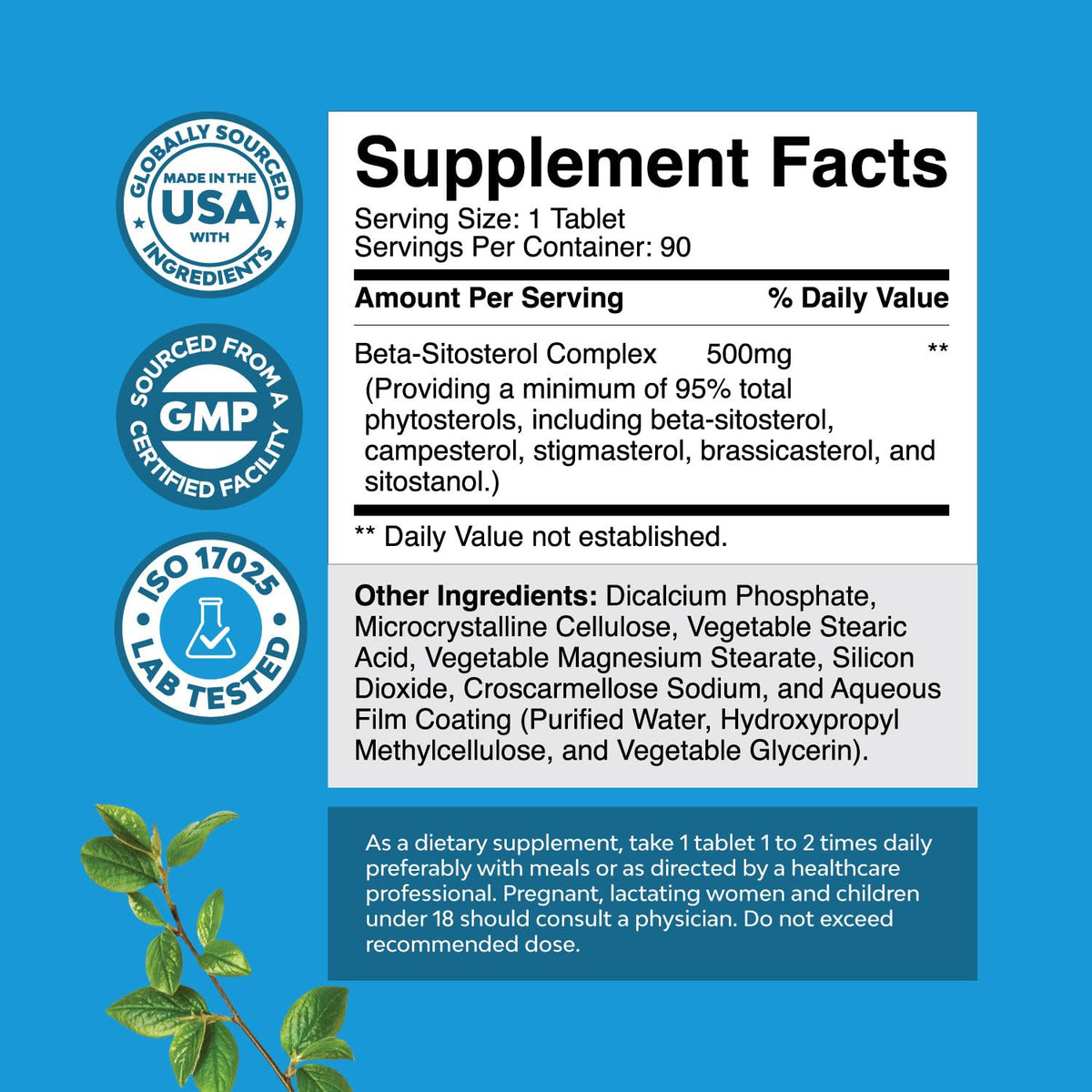 Natures Craft Plant Sterols Complex with Beta-Sitosterol - 90 Capsules - görsel 8