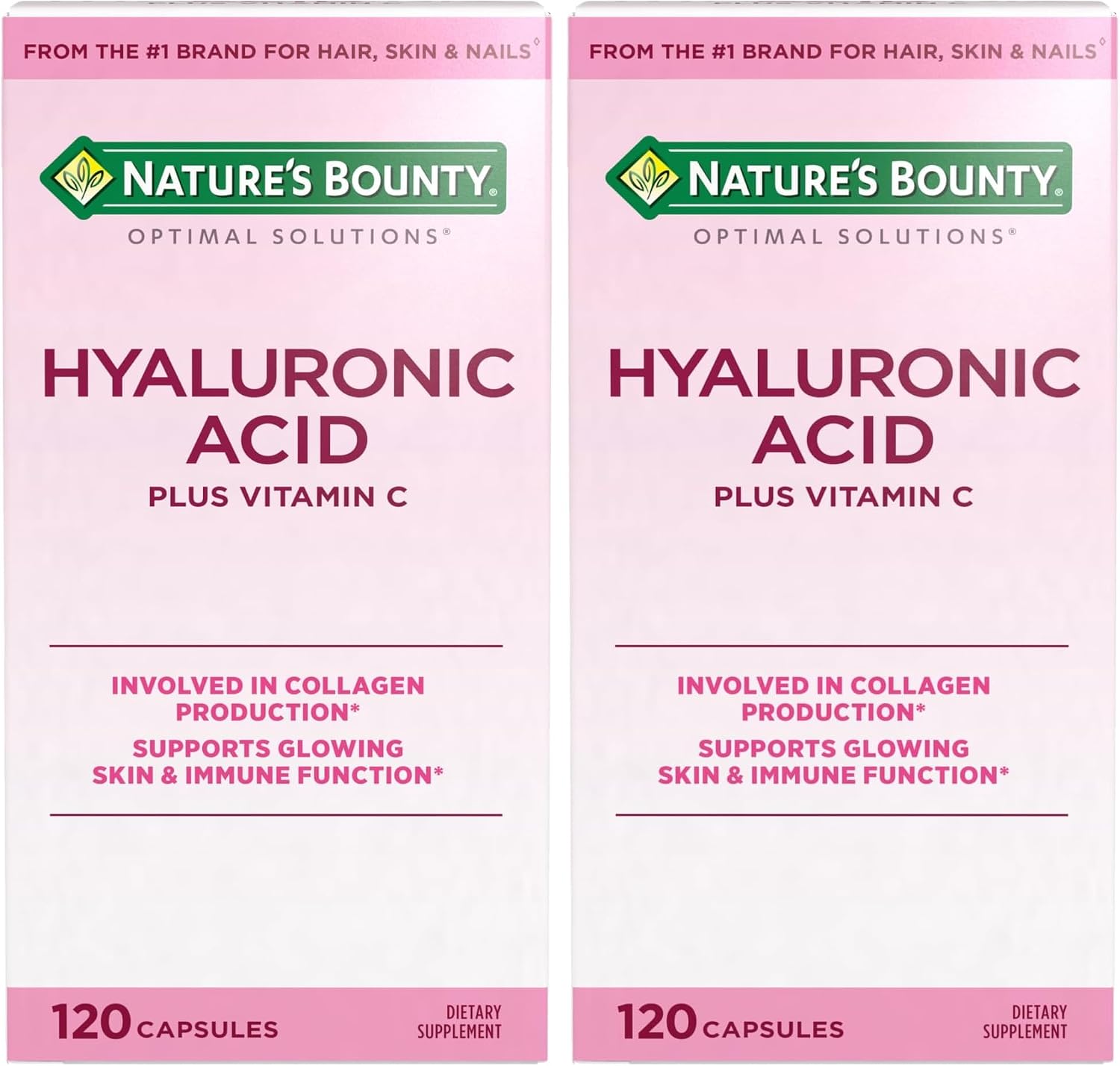 Nature's Bounty Vitamin C and Hyaluronic Acid Supplement - 120 Capsules - görsel 8