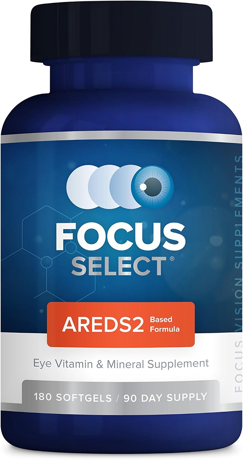 Focus Select AREDS2 Based Eye Vitamin-Mineral Supplement - 180 Softgels (90-Day Supply) - görsel 1