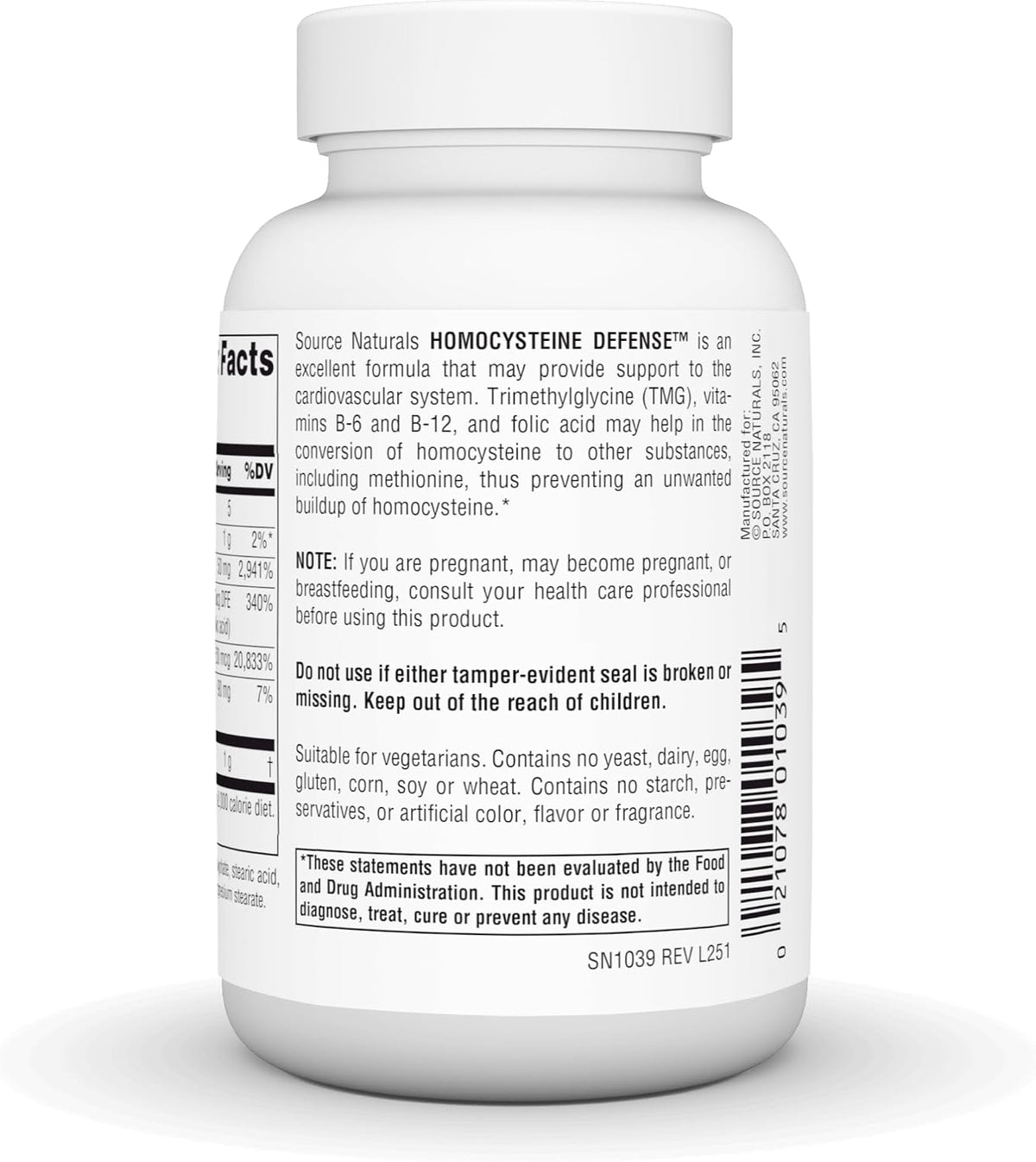 Source Naturals Homocysteine Defence - Supports Healthy Homocysteine Metabolism - 120 Tablets - görsel 4