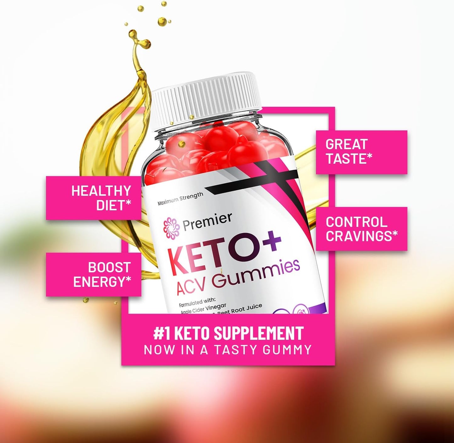 Premier Keto ACV Gummies - Advanced Formula (60 Gummies) - görsel 3