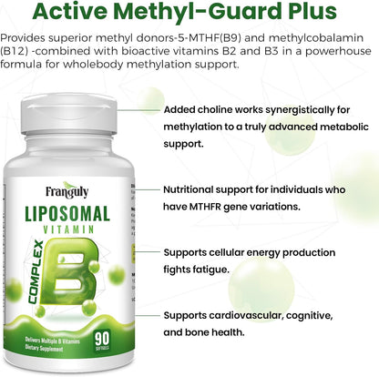 Liposomal B Complex with Methylated B12, L-Methylfolate, Choline & Inositol