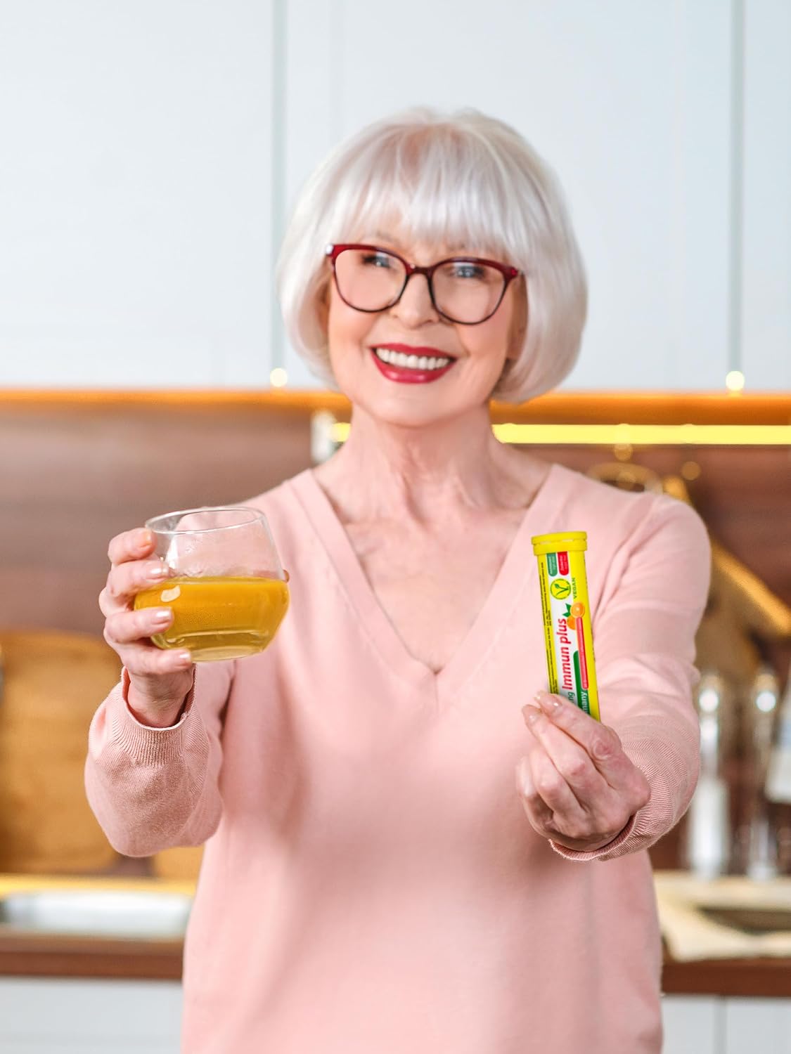 T&D Oxi C 1000 mg Vitamin C Effervescent Tablets - Orange Flavour, 140 Vegan Tablets - görsel 6