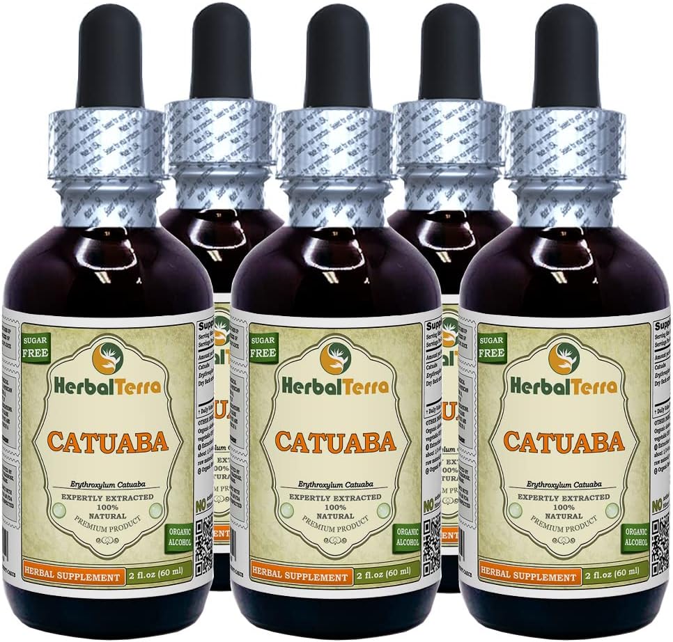 Catuaba (Erythroxylum Catuaba) Tincture, Dried Bark Liquid Extract by HerbalTerra, 2 x 120 ml - görsel 3