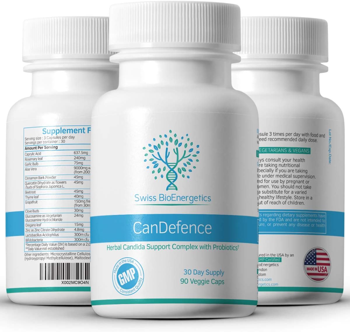 Swiss BioEnergetics CanDefence — Herbal & Probiotic Digestive Support Food Supplement, 90 Vegetarian Capsules - görsel 6