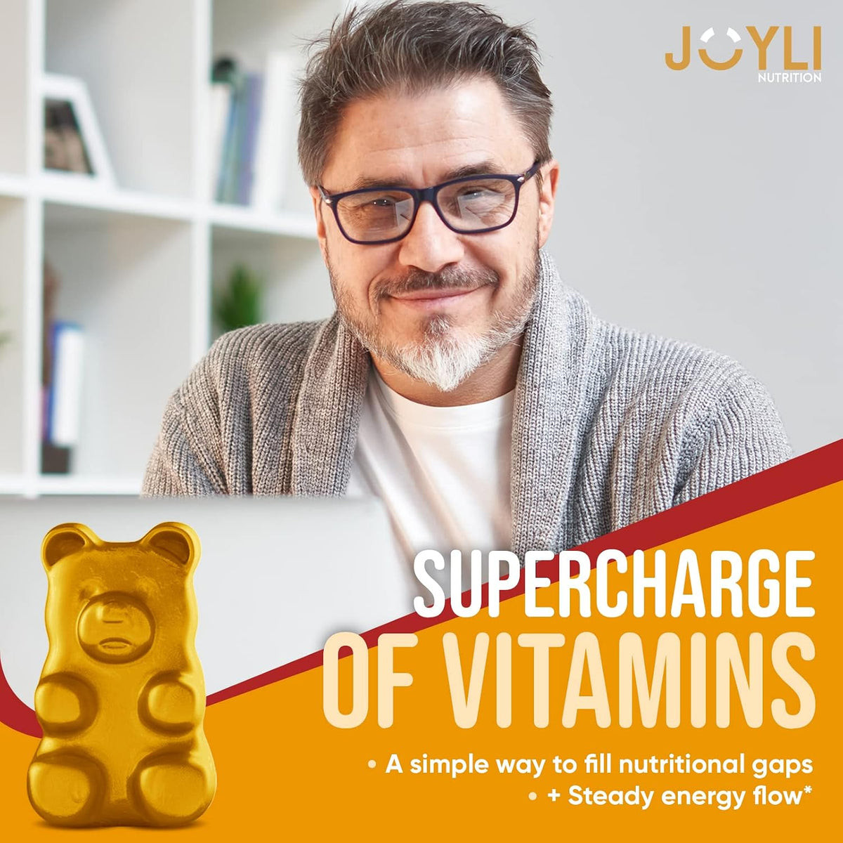 JOYLI Nutrition Multivitamin Fruit Gummies 2-Pack - Sugar-Free Superfruit Gummies for Adults and Kids - görsel 6