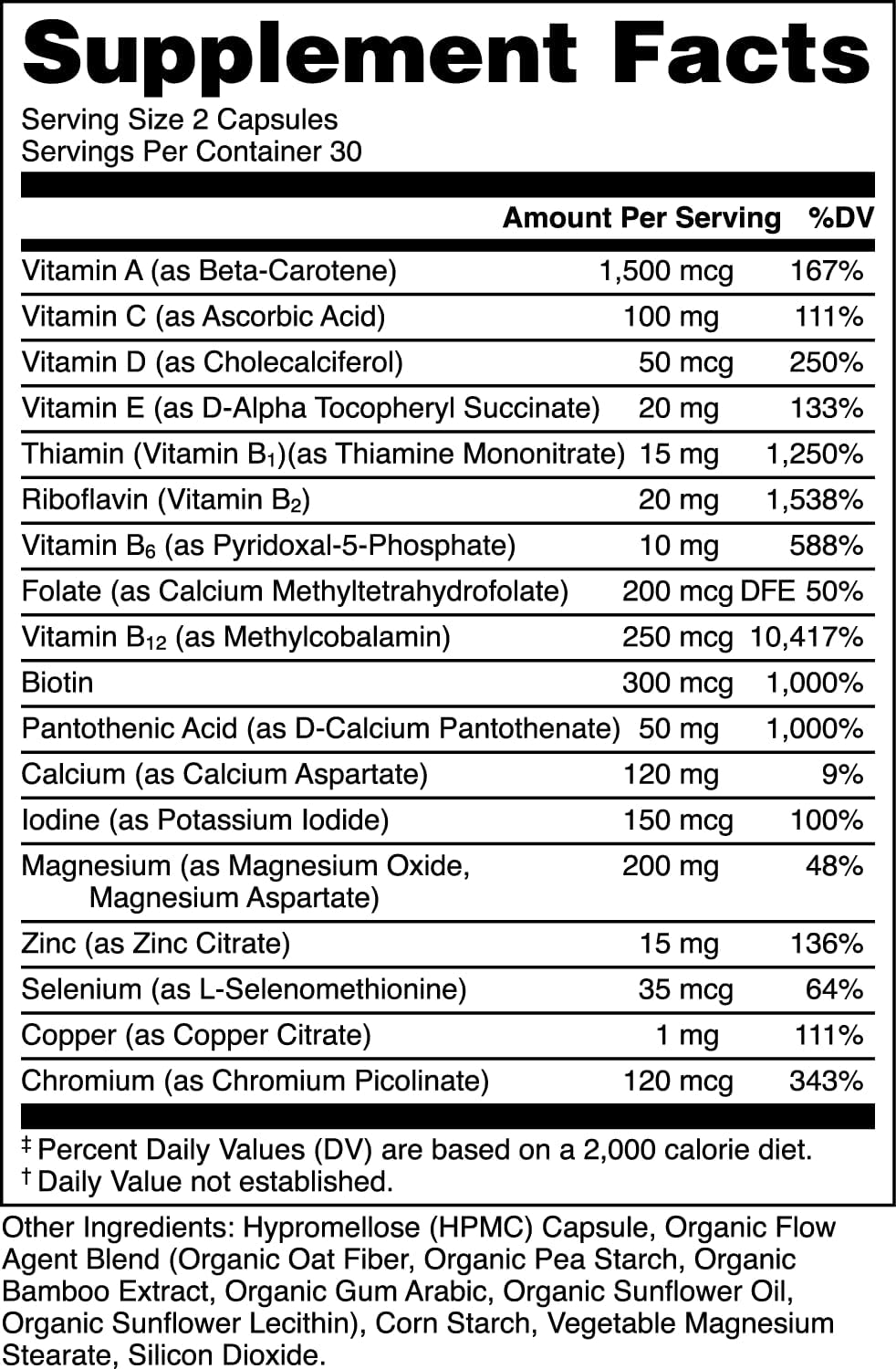 Bucked Up Stag Multivitamin for Men - Full Spectrum - Vitality, Immunity & Muscle Support (60 Capsules) - görsel 2