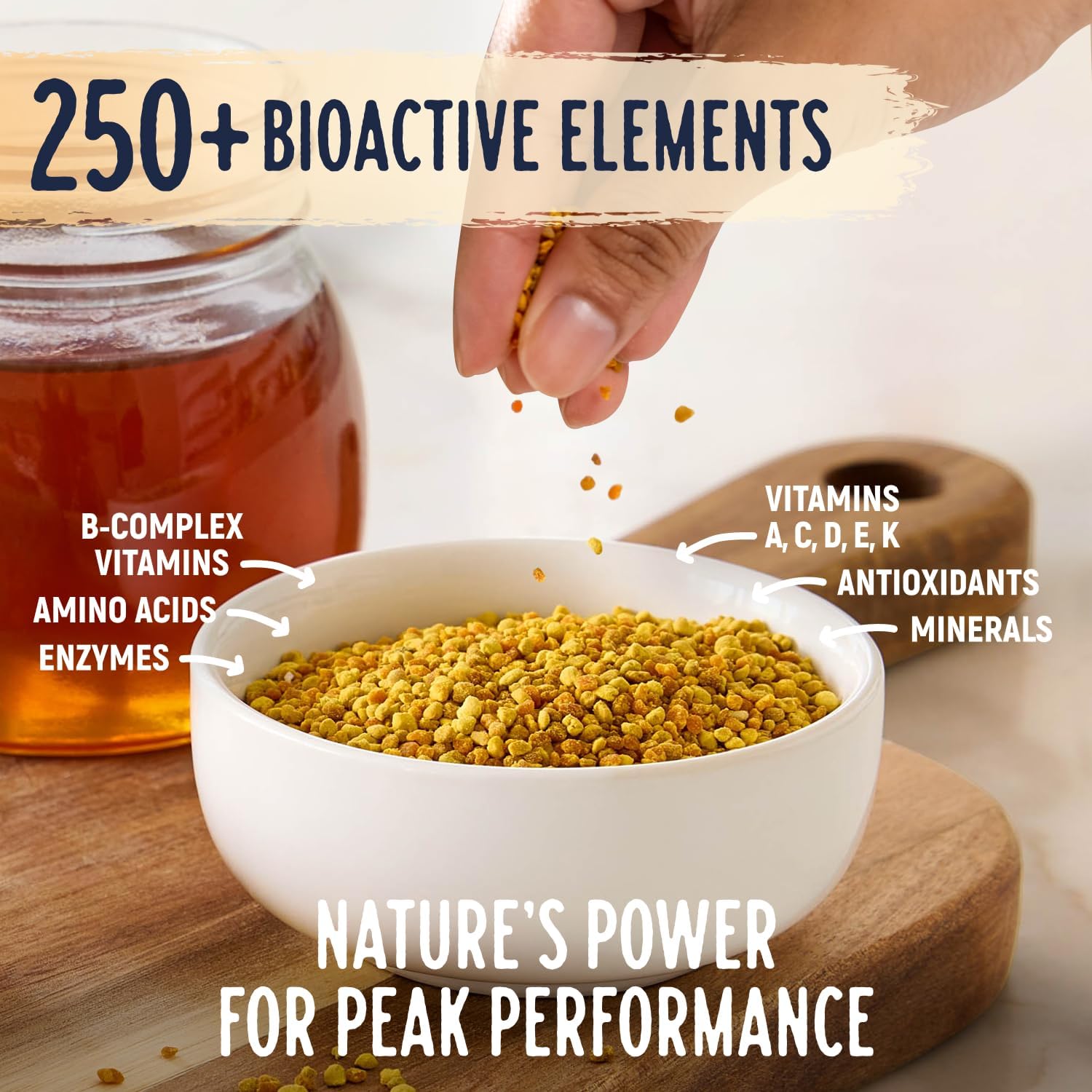 Kelley’s Bee Pollen, 255 g – 100% Raw Bee Pollen Granules - görsel 4
