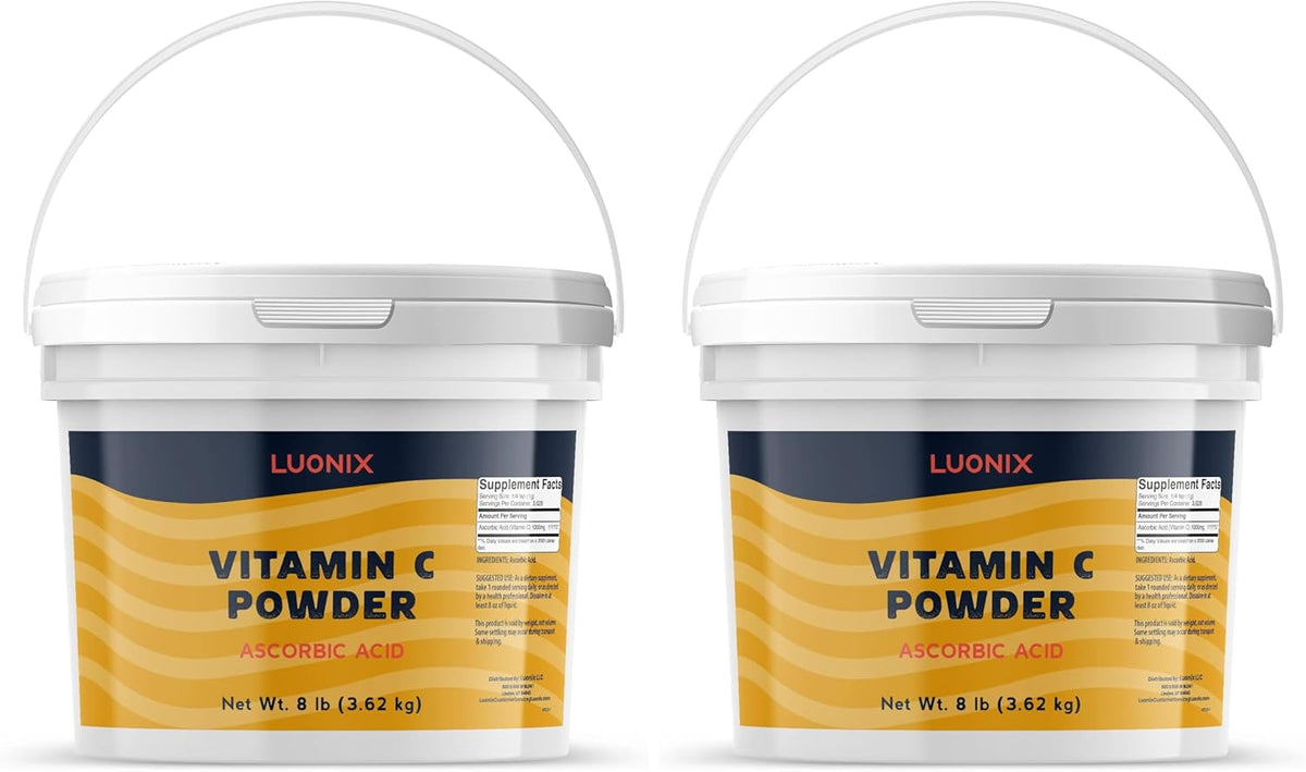 Luonix Vitamin C Powder, 1 Gallon Bucket - Ascorbic Acid Supplement - görsel 7