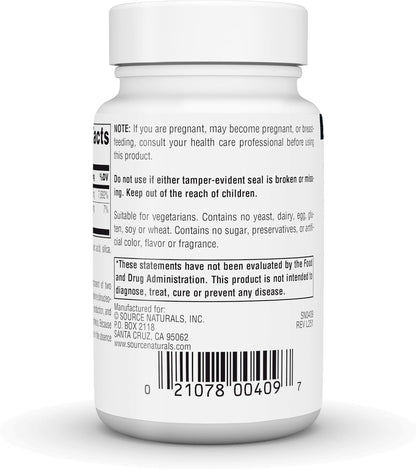 Source Naturals Vitamin B-2 Riboflavin 100 mg – 100 Tablets