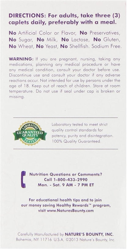 Nature's Bounty Optimal Solutions Hair, Skin & Nails Formula, 120 Coated Tablets (2 x 60 Count)