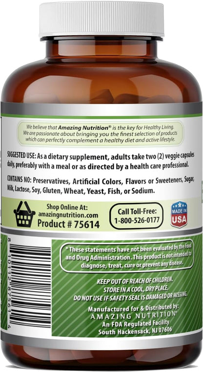 Amazing Formulae Bitter Melon Complex Supplement | 2500 mg per Serving | 200 Vegetable Capsules | Non-GMO | Gluten-free | Made in USA