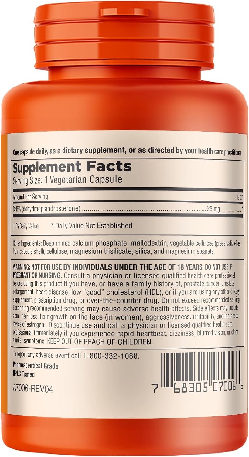 Mt. Angel Vitamins - Pure DHEA 25mg - DHEA Supplement for Men & Women - Support Healthy Ageing, Muscle Integrity, Energy & Hormonal Synthesis - Non-GMO (60 Capsules) - görsel 9