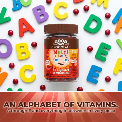 Good Day Chocolate Complete Multivitamin for Children, 50 Pieces